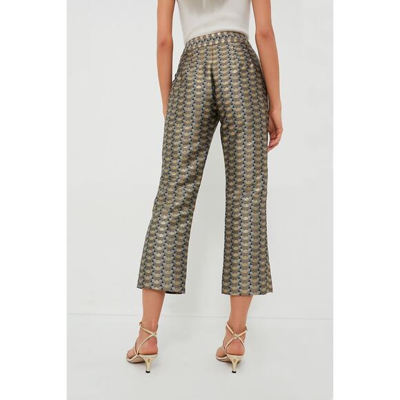 TUCKERNUCK Champagne Pop Terez Pants Size 2 NWT Retail $228 Tuckernuck - Picture 2 of 7